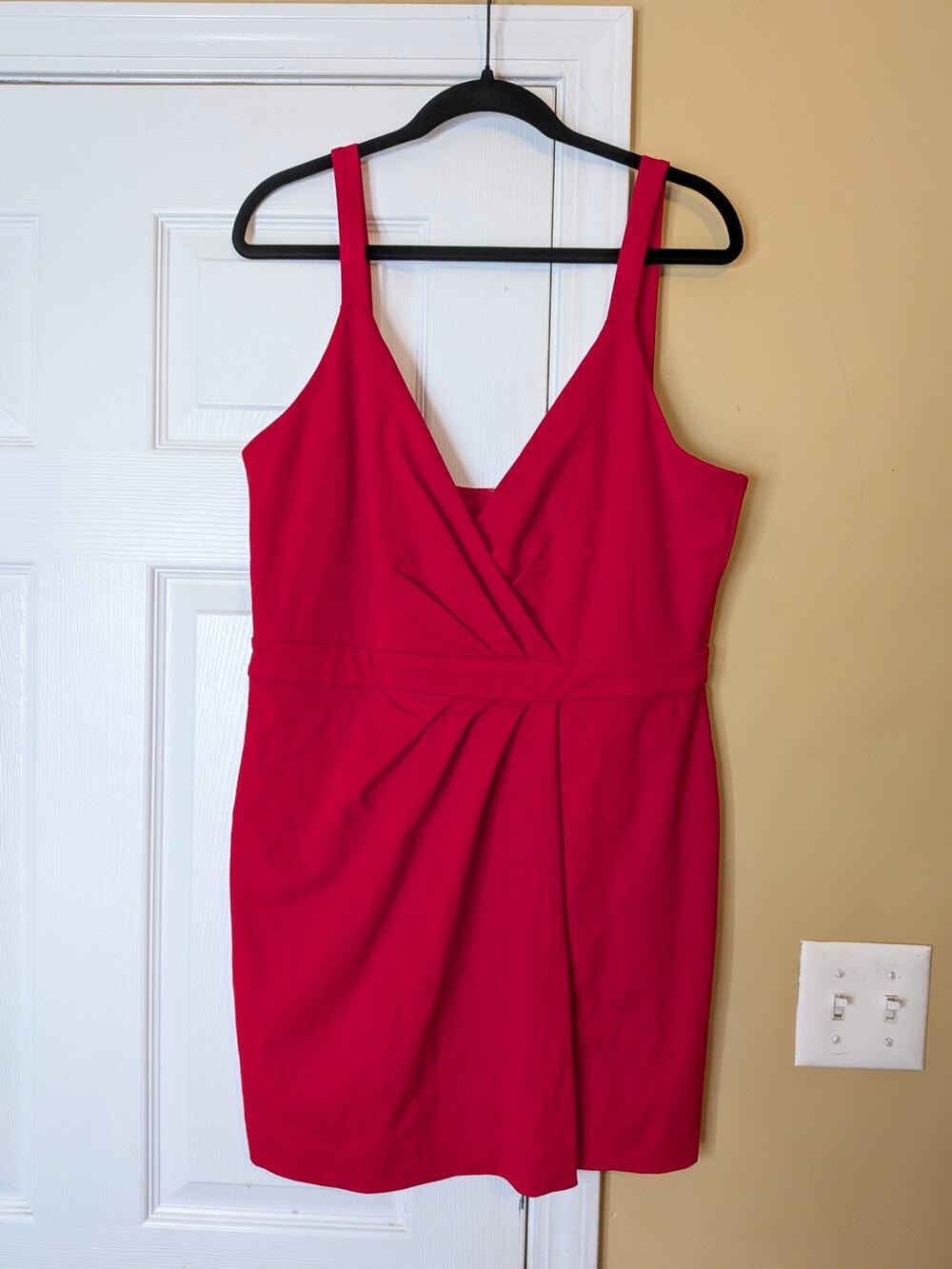NBD Red Surplice Mini Dress Size XL Party Going Out Dress Revolve